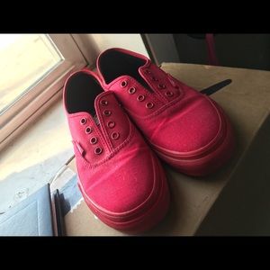 All red vans